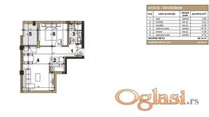 ~~~ Funkcionalan dvosoban stan, lepog rasporeda ~~~